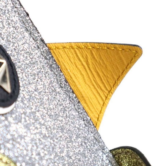 Auth GUCCI Hen Motif Handbag Silver Leather - - Picture 8 of 16